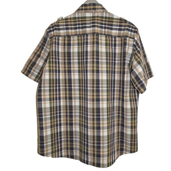Ecko Unlimited Plaid Short Sleeve Casual Button Up Shirt XL - Picture 4 of 4